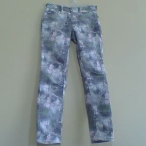 Pink Gray Green Splatter Justice Premium Jeans